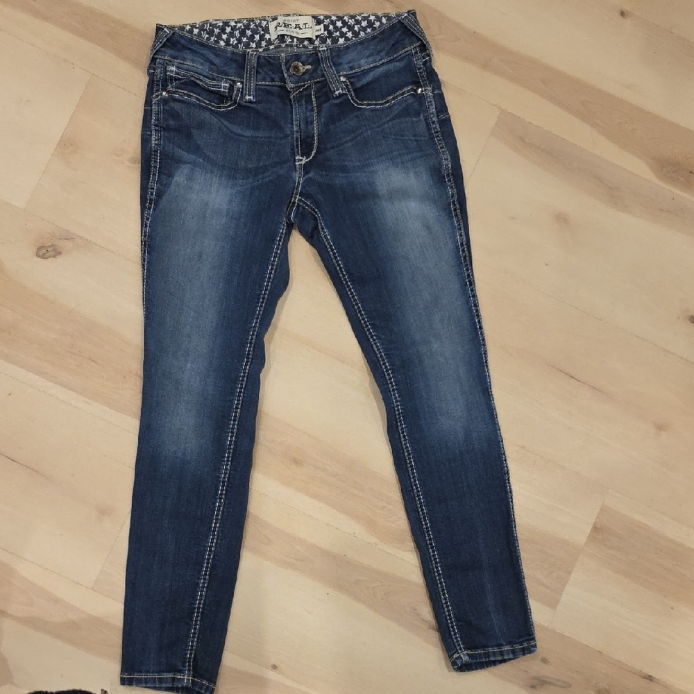 Ariat Women's Dark Blue Skinny Jeans Midrise 30R (30in Waist Regular Inseam)